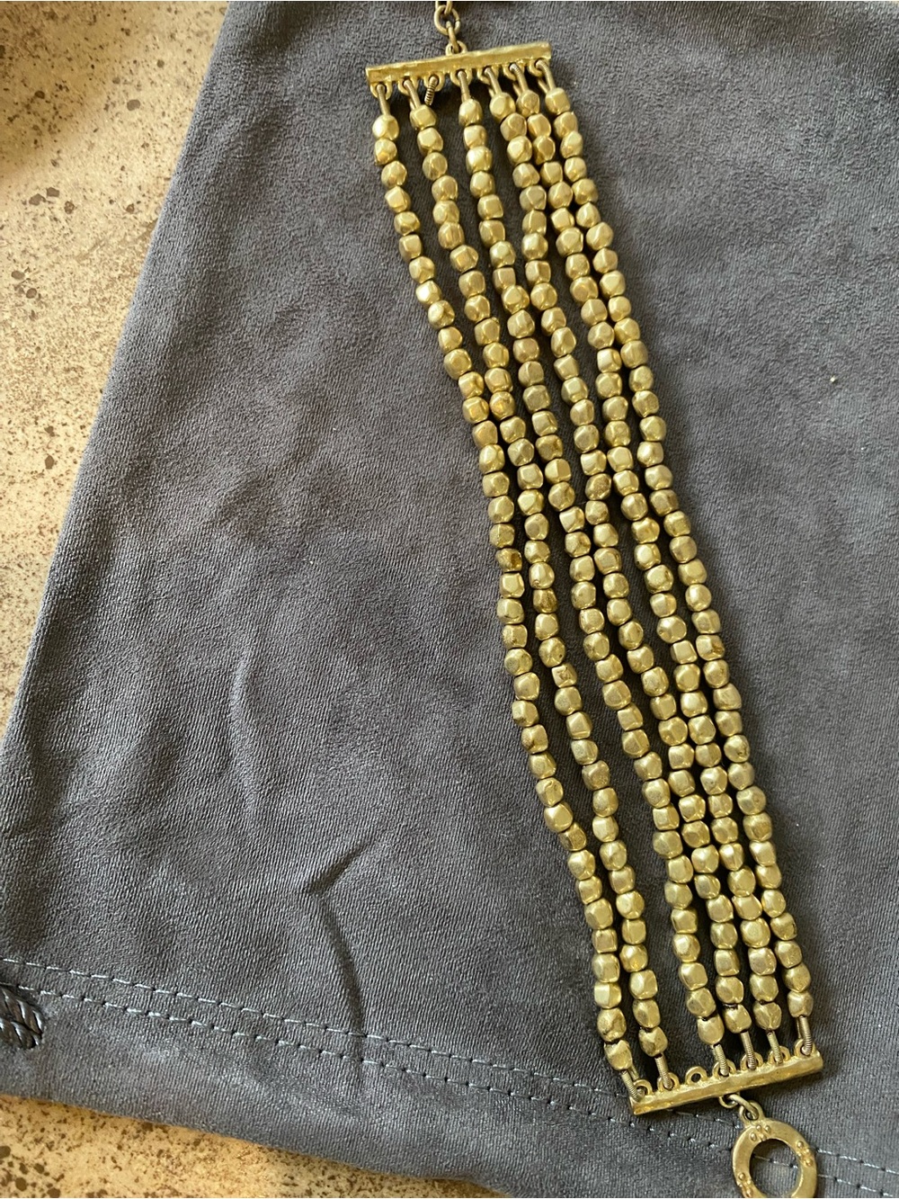 Ralph Lauren Gold-Tone Multi-Strand Beaded Bracelet - Picture 4 of 4